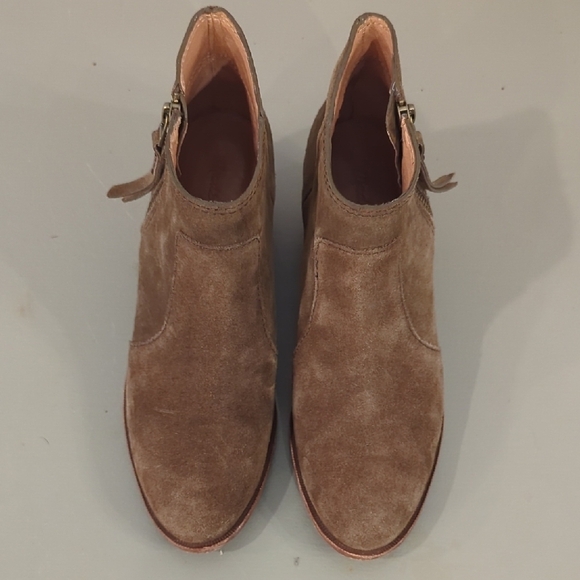 Madewell Janice Boots Brown Suede Ankle Bootie size 9 - Picture 4 of 10